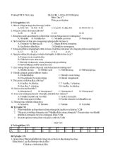 Đề thi học kì I -2014-2015 môn địa lí 7 thời gian 60 phút